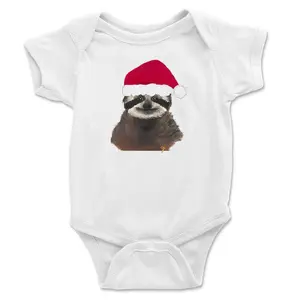 Santa Sloth Holiday Onesie for Festive  Fun