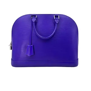 Pre-owned Louis Vuitton EPI LEATHER Shoulder Bags Alma Blue Handle Bag LV1961