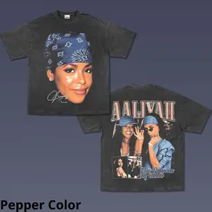 Aaliyah 2 Sided Shirt, Face Tee, Rap Tee, Aaliyah The Princess of R&B, Aaliyah Merch, Hiphop Shirt, 90s R&B, Album Shirt, One In a Million Album, Graphic Tee