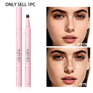 Life Girls Dual-Ended Freckle Pen, Natural Look, Blend, Easy Application, Waterproof, Sweatproof, Long-Lasting, Daily Makeup Essential, Cosmetic