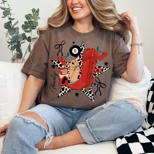 Comfort Color Howdy Cowgirl Star Collage shirt, vintage crewneck sweatshirts, western outfit women, cowgirl outfits, western clothing stuff tops, country concert outfits, western style clothes