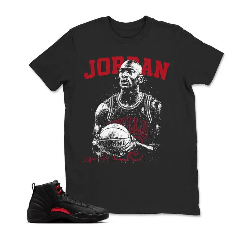 [Sale Off 50%] #23 Jordan Shirt To Match Jordan 12 Bloodline, Black Varsity Red Jordan TShirt Match, Jordan 12 Matching Sneaker Graphic Tee Hoodie Sweatshirt