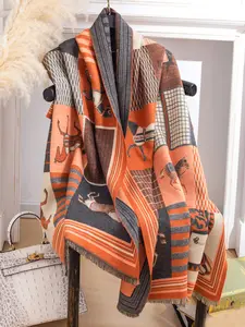 Women's Pashmina Silky Scarf Shawl Wrap for Evening Dressing Ideal for Parties scarf head wrap scarf Twist valentines gifts for gf