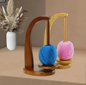 Wooden Yarn Winder with Magnetic Attachment Stable Base for Knitting & Crochet Projects High-Quality Wood Yarn Holder for Home Sewing Room Knitting Yarn crocheters