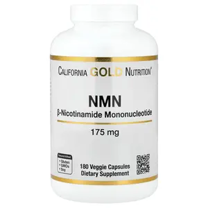 California Gold Nutrition NMN, 175 mg , 180 Veggie Capsules