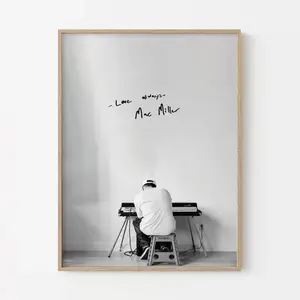 Mac Miller Poster – Love Always Black and White Wall Art