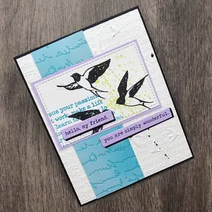 Soaring 3D Embossing Folder Embossing Folder by Dina Wakley