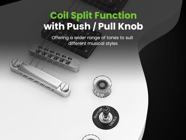 GearIt Valley Series 39" Electric Guitar Set with 10W Rechargeable Bluetooth Amp, H-H Pickups, Coil Split, All-Inclusive Starter Kit - Portable GearIt Valley Series 39" Electric Guitar Set with 10W Rechargeable Bluetooth Amp, H-H Pickups, Coil Split, All-Inclusive Starter Kit - Portable