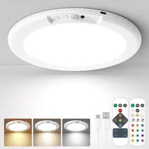 Motion Sensor Ceiling Light Wired, 7.5 Inch 3000K 4000K 6000K Selectable LED Flush Mount Light Fixture, Motion Activated Light with Timer for Hallway Stair Walk-in Closet, Non-Dimmable 1 Pack