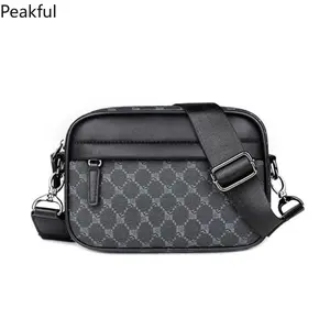2026 New Crossbody Bag for Men Stylish Small Shoulder Bag with Side Pocket Multi-Functional Minimalist Design Great for Daily Commuting & Leisure Time