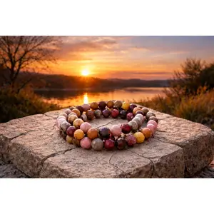 Faceted Mookaite Bracelet 8 mm