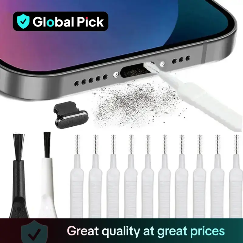 Mobile Phone Charging Port Dust Removal Kit, Portable Phone Dust Cleaning Kit, Professional Phone Cleaning Tools Set