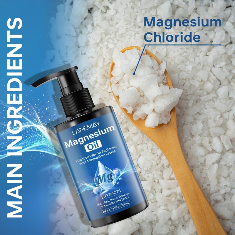 200ML Magnesium Body Lotion, Topical Cream with Shea Butter, Coconut Oil & Vitamin E, Sleep & Joint Pain Relief, All Skin Types, Body Care Moisturizing