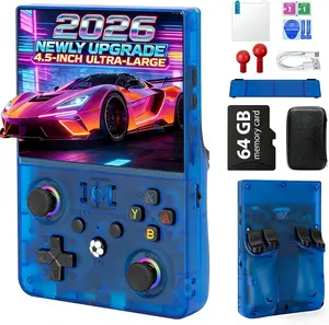 2026 NEW Upgrade R36MAX Ⅱ Retro Handheld Game Console - 4.5 Inch Ultra-Large Screen, Support Wide variety and large quantities Classic Games, 64G TF Card, Linux System, 4000mAh Battery, Birthday Gift for Adult