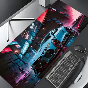 Car Pattern Mouse Pad, Rectangle Gaming Mouse Pad, Non-slip Rubber Base Mousepad, Office Desk Keyboard Mouse Mat for Home Office Game Room Desk