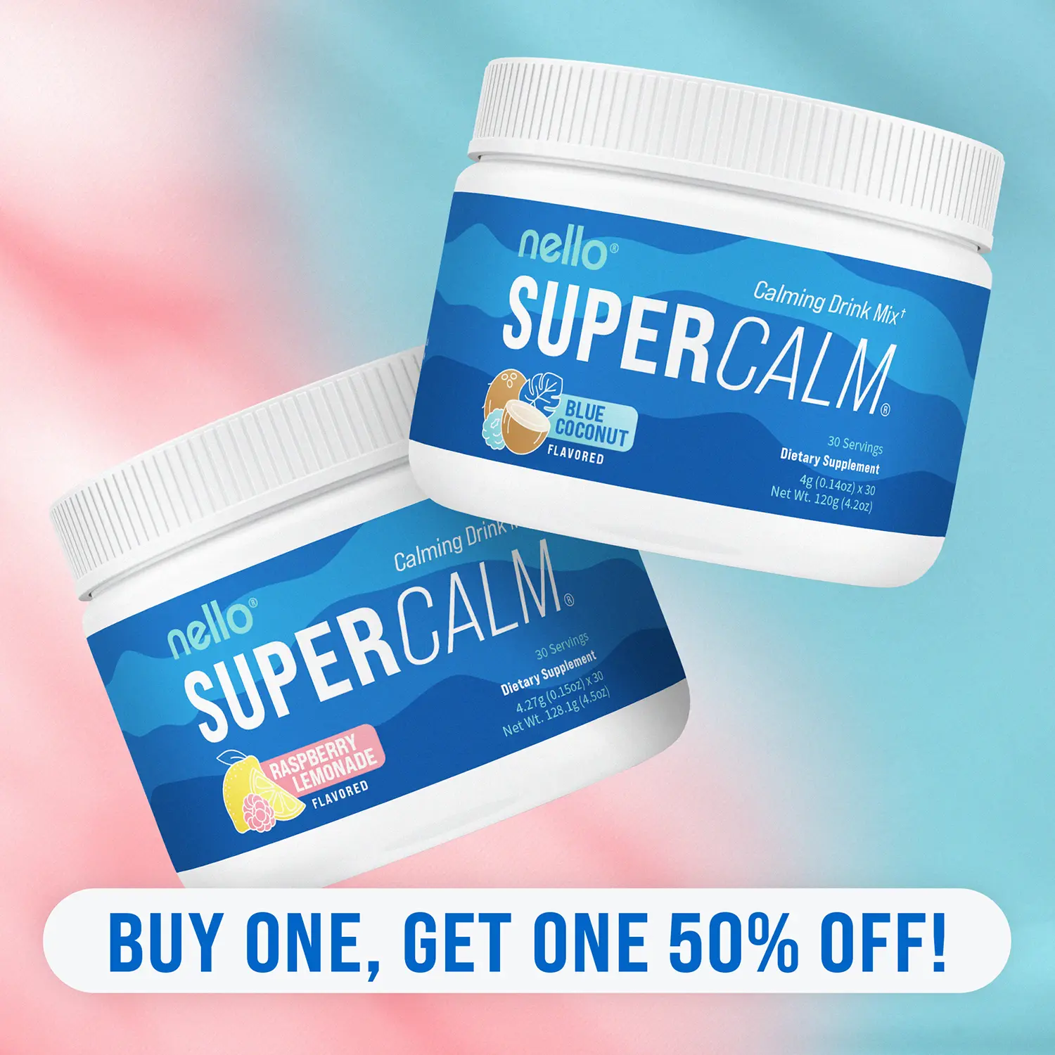 Supercalm Best Selling Flavors Bundle Tubs (2-Pack) : Calming