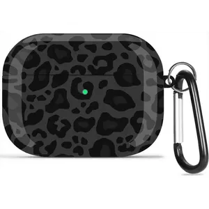 for Airpods Pro 2nd/1st Generation Case Leopard 2019/2022/2023, Cute Air pods Pro Protective Printed Hard Skin Women Girl for Apple Airpod Pro 2/1 Gen Case with - Black/Grey Leopard-USA