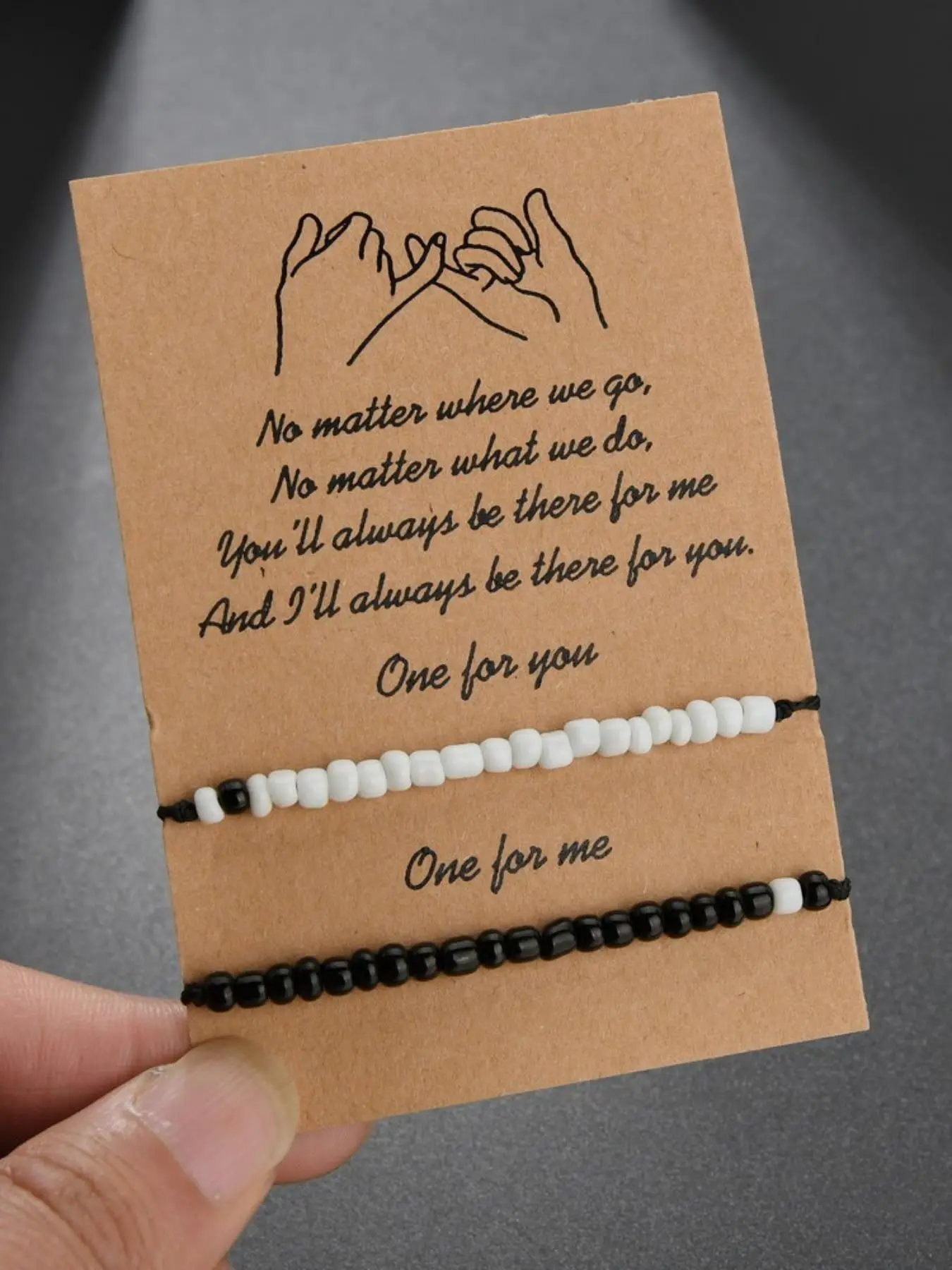 Couple Boho Style Beaded Bracelet, 2pcs/set Fashion Colorblock Beaded Pull Adjustable Bracelet for Women & Men, Trendy Matching Jewelry Accessories fo