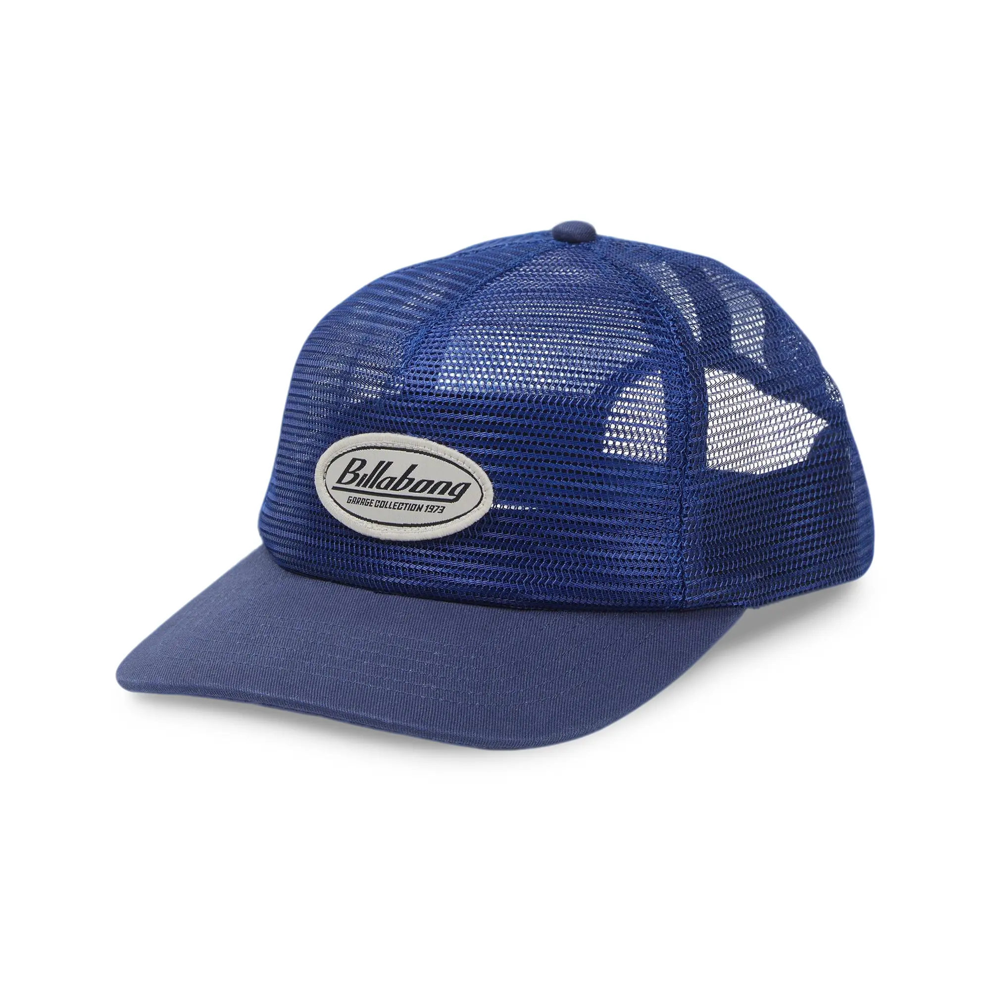 BILLABONG-Garage Mesh Trucker Hat - Total Eclipse,  Breathable Mesh Snapback 5-Panel Structured Cap with Embroidered Logo for Everyday Streetwear & Summer
