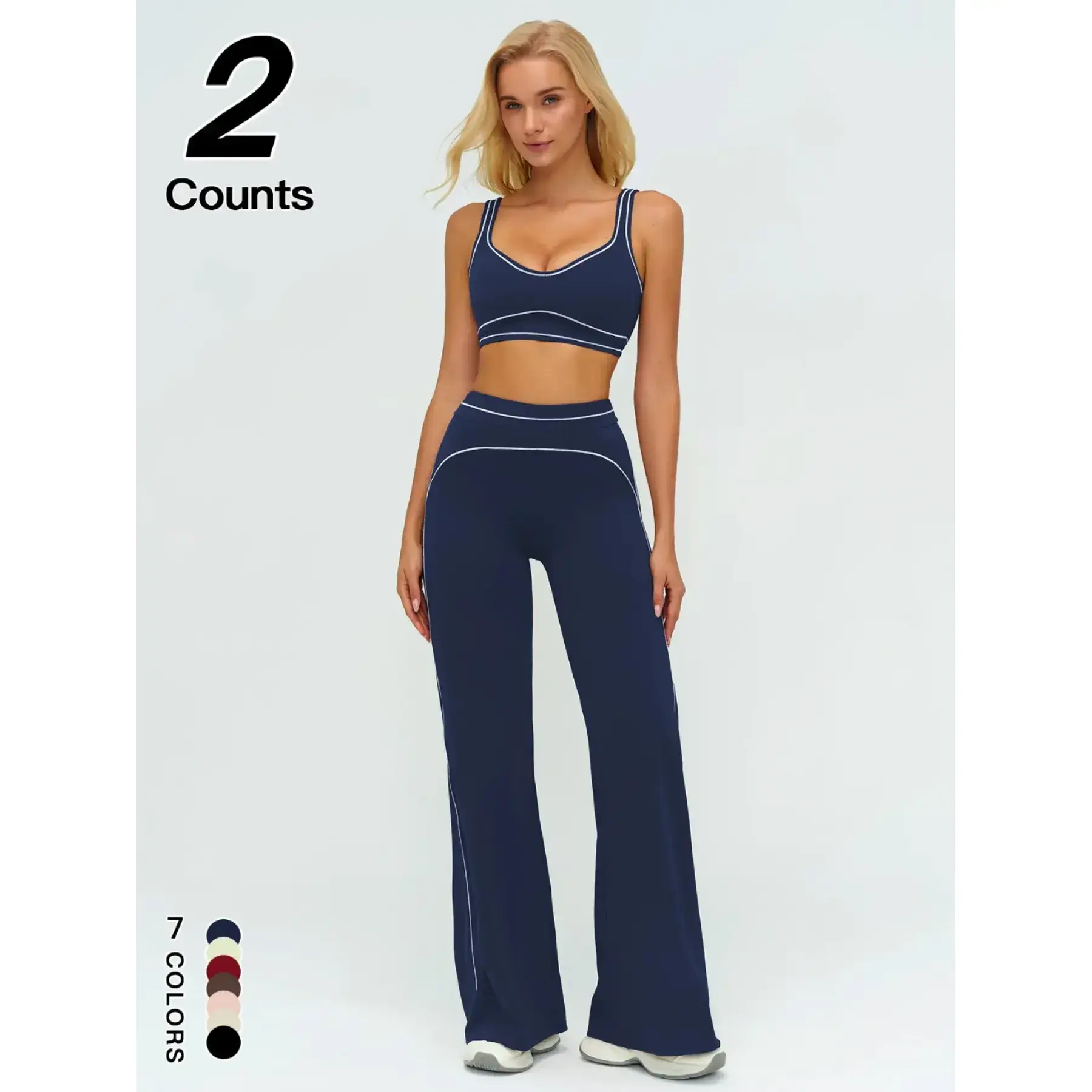 Women's Quick-Dry V-Neck Vest Outdoor Yoga Running High-Waisted Long Pants Casual Sportswear Set, Breathable Quick Dry Activewear Sports Clothing for Women, Gym Outfits, Yoga Clothes Set Women's Quick-Dry V-Neck Vest Outdoor Yoga Running High-Waisted Long Pants Casual Sportswear Set, Breathable Quick Dry Activewear Sports Clothing for Women, Gym Outfits, Yoga Clothes Set