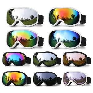 Windproof Face Ski Goggles Snowboard Goggles Anti-fog 100% UV400 Protection for Men Women Prescription glasses friendly