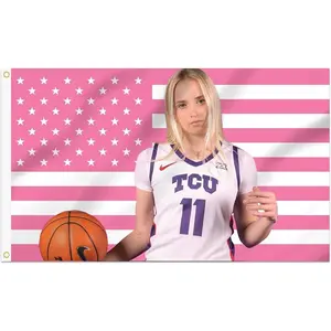 3x5 Ft Decorative HaileyVan Lith Flag with Brass Grommets, Tapestry Wall Hanging Room Decor for Indoor Outdoor, Dorm or Porch Decoration