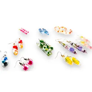 Pressed Flower Earrings/Real Flower Earrings/Resin Flower