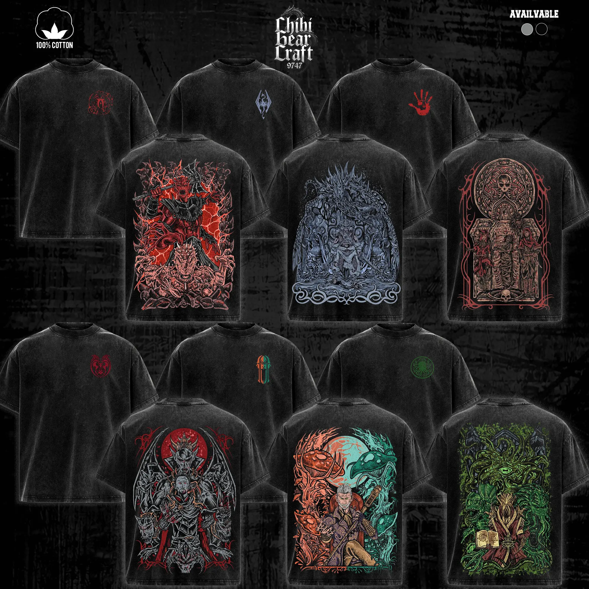 [COLLECTION] Skyrim Shirt The Elder Scrolls Daedric Prince Dark Brotherhood Vintage Acid Washed Oversized T-Shirt Tank Top Gothic Hoodie Graphic Tee Y2K Clothing Summer Men Clothes Outfits Unisex Gamer Clothes Gifts Epic RPG Retro Streetwear Top