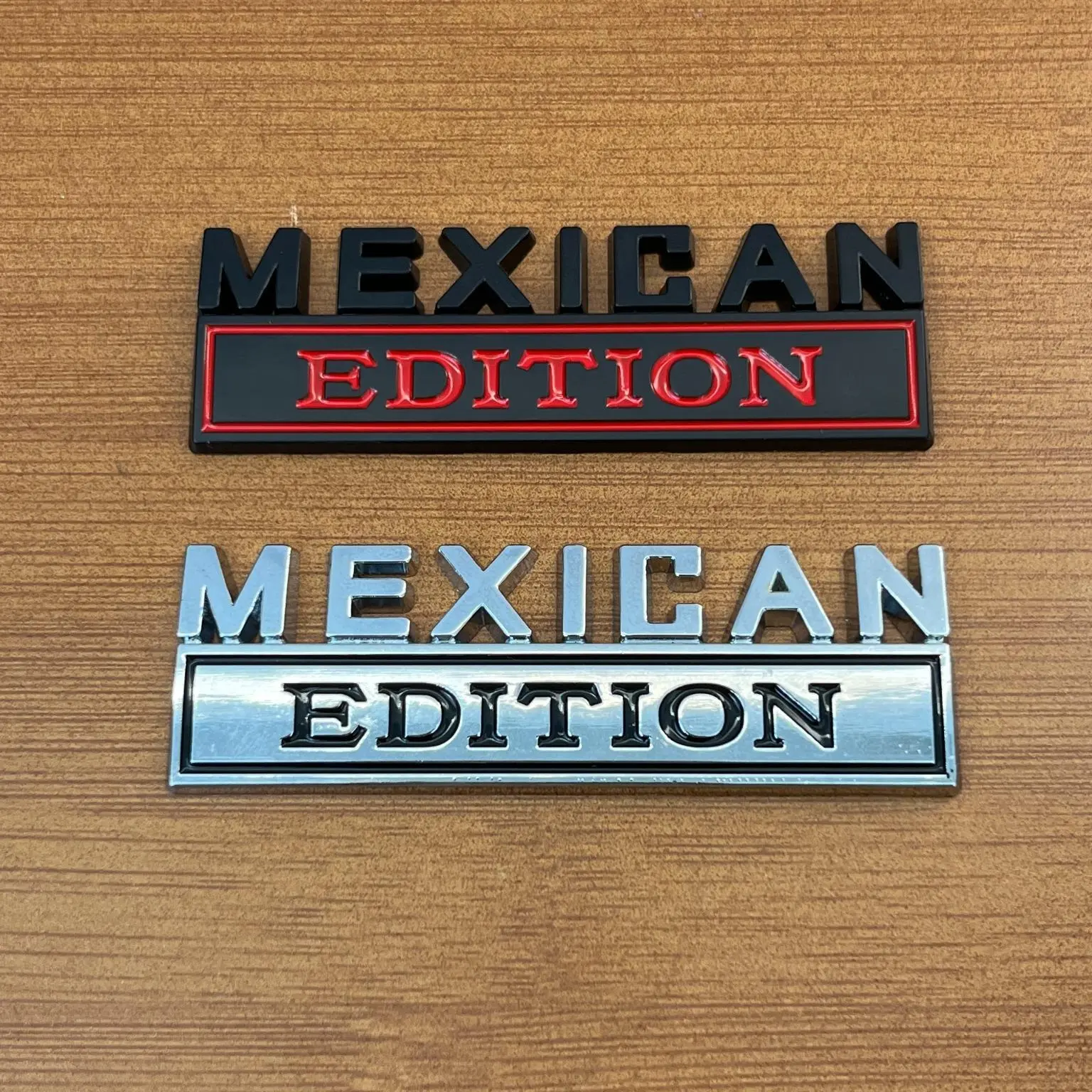 Mexican Edition 3D Metal Badge Sticker, Premium Zinc Alloy Car Emblem, Self-Adhesive Decorative Decal for Cars, Trucks, SUVs, Motorcycles, Tool Boxes, Laptops & More, Waterproof Vehicle Accessory, Gift for Car Enthusiasts