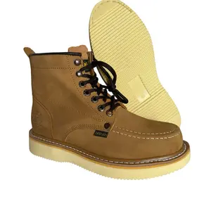Diego's Boots Men's Work Boot with Lightweight Sole Genuine Leather, Bota de Trabajo Caballero Suela Mil Rayas 100% Piel