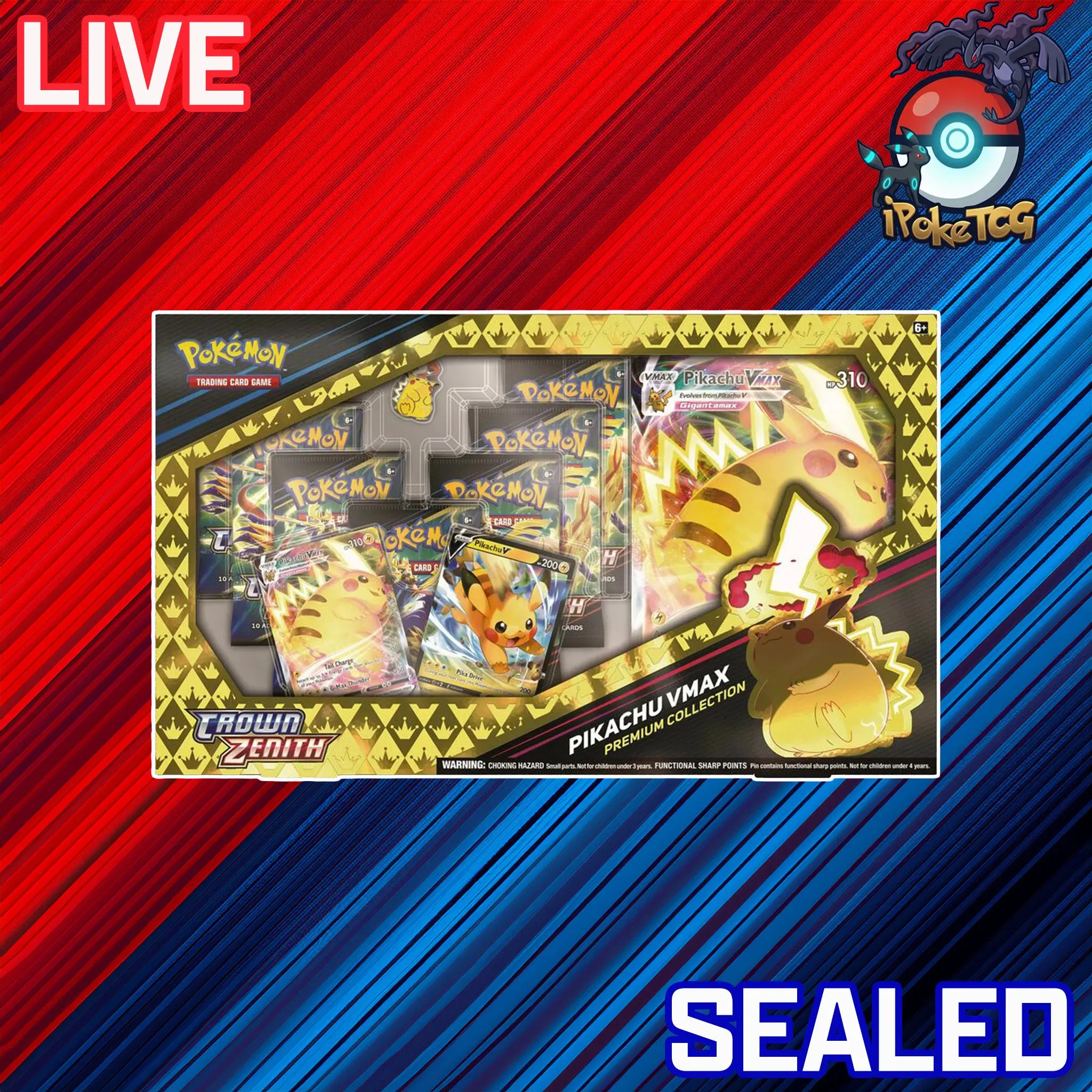 Pokemon TCG: Pikachu VMAX Premium Collection (Crown Zenith)