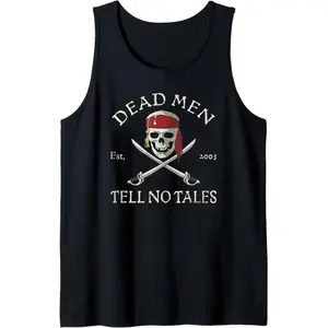 Dead Men Tell No Tales Tank Top, Pirates of the Caribbean Graphic Tank Top