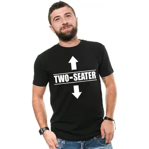Two Seater Funny T-Shirt Mens Funny Shirt Two-Seater Tee Shirt