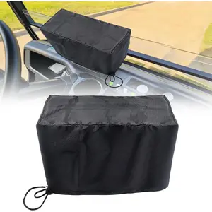 touchscreen case for golf carts, with drawstring, made of Oxford cloth, suitable for Evolution and Denago golf carts, Evolution golf cart accessories, , sunproof, and weatherproof.