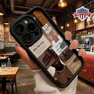 Trendy Inspirational Quote Collage Aesthetic Design Case for iPhone 17 16 15 14 Pro Max 13 12 11 XR XS Plus Air  Slim Shockproof Anti Drop Protective Lightweight TPU Cover