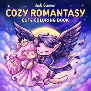 Cozy Romantasy: Cute Coloring Book for Adults and Teens with Fantasy Romance Scenes for Relaxation (Cozy Coloring Books)