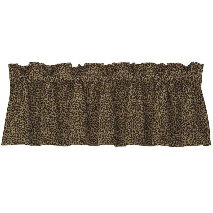 Adrienne Leopard Kitchen Valance