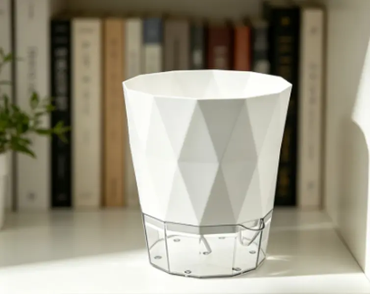 Modern Rhombus Self-Absorbing Water Pot | Houseplant Decor Container