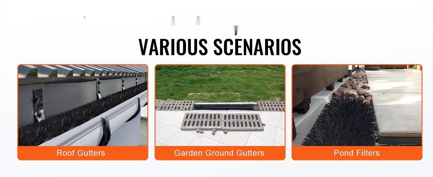 Gutter Brush Kit For Cleaning Gutters, 120 Feet Total Length, 4.33-Inch Diameter, Ground-Level Gutter Brush With Leaf Guard For 5-Inch Gutters, Easily Remove Leaves And Debris, 40-Pack, Home Improvement Tool Gutter Brush Kit For Cleaning Gutters, 120 Feet Total Length, 4.33-Inch Diameter, Ground-Level Gutter Brush With Leaf Guard For 5-Inch Gutters, Easily Remove Leaves And Debris, 40-Pack, Home Improvement Tool