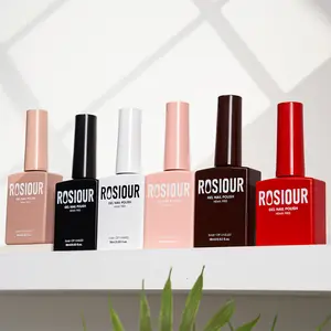 ROSIOUR 6pc Gel Nail Polish Set | 18ml Each | HEMA-Free, TPO-Free | Classic Colors | For Salon & Home Use, Nail Art & DIY Manicures