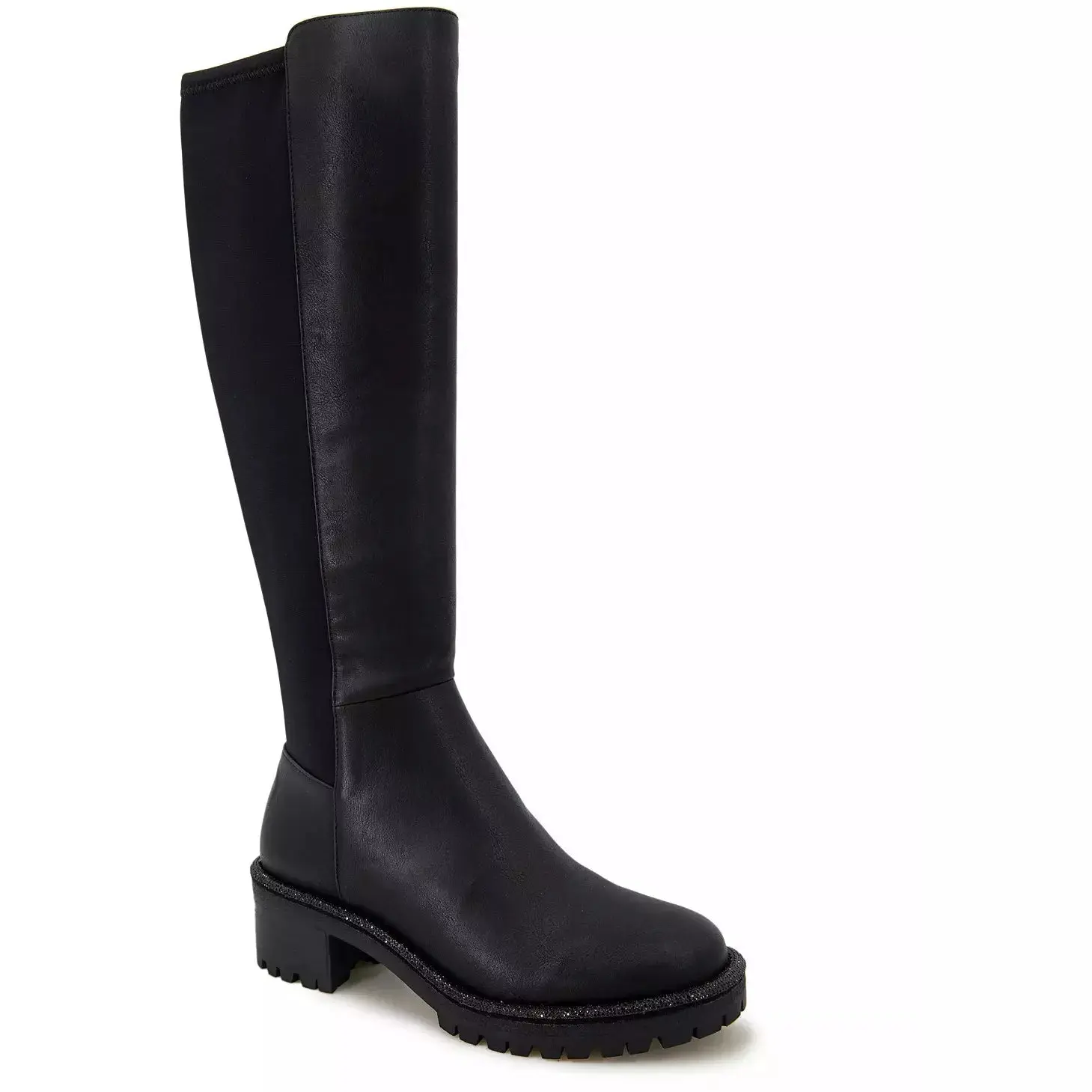 Kenneth Cole Reaction Tate Jewel Stretch Tall Lug Riding Boots