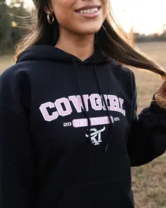 Pink Cowgirl University Hoodie