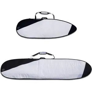Surfboard Bag - Zippered Daybag - Fits  Shapes of Surfboards -  Padding and Durable Cover - Comfortable Sulder Strap