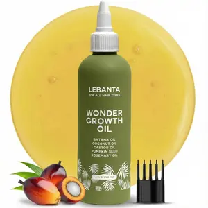 Lebanta Batana Oil For Hair Growth - 100% Pure, Raw & Natural Blend With Organic Castor, Pumpkin Seed, Coconut and Rosemary Oil - Thicker, Stronger Hair Gifts For Men & Women Scalp