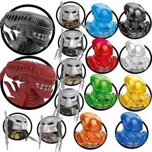 Blind Box Building Blocks Model Figures The Terminator Alien VS Predator Skeleton Skull Prometheus Movies Halloween Gifts Toys