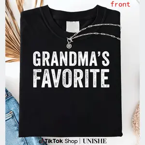 Vintage Grandma’s Favorite Funny T-Shirt – 100% Cotton Grandparent & Grandchild Shirt