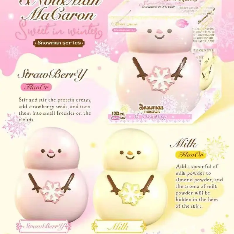 Lisa Snowman Macaron Squishy