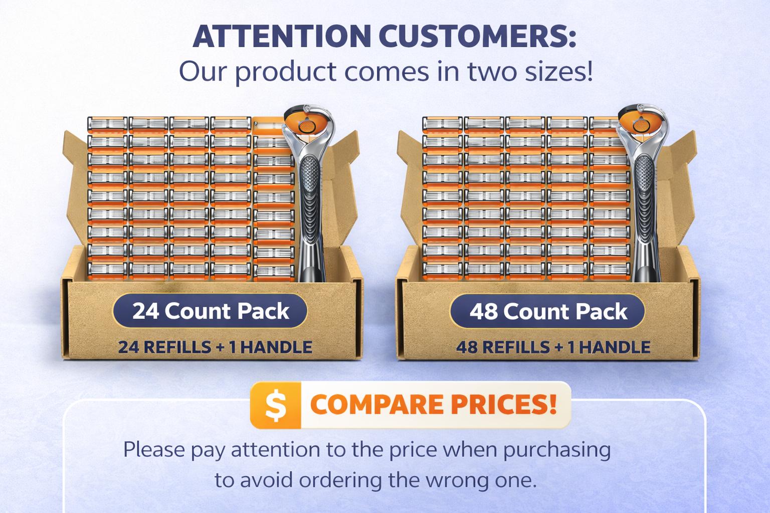 Men's Razor Blade Replacement 24/48pcs Sharp Handheld Razor Blade 1 Count Handle for Daily Use Head Shaver Kit with Six Layer Blade Comfort Smoothness sharp handheld razor blade Men's Razor Blade Replacement 24/48pcs Sharp Handheld Razor Blade 1 Count Handle for Daily Use Head Shaver Kit with Six Layer Blade Comfort Smoothness sharp handheld razor blade