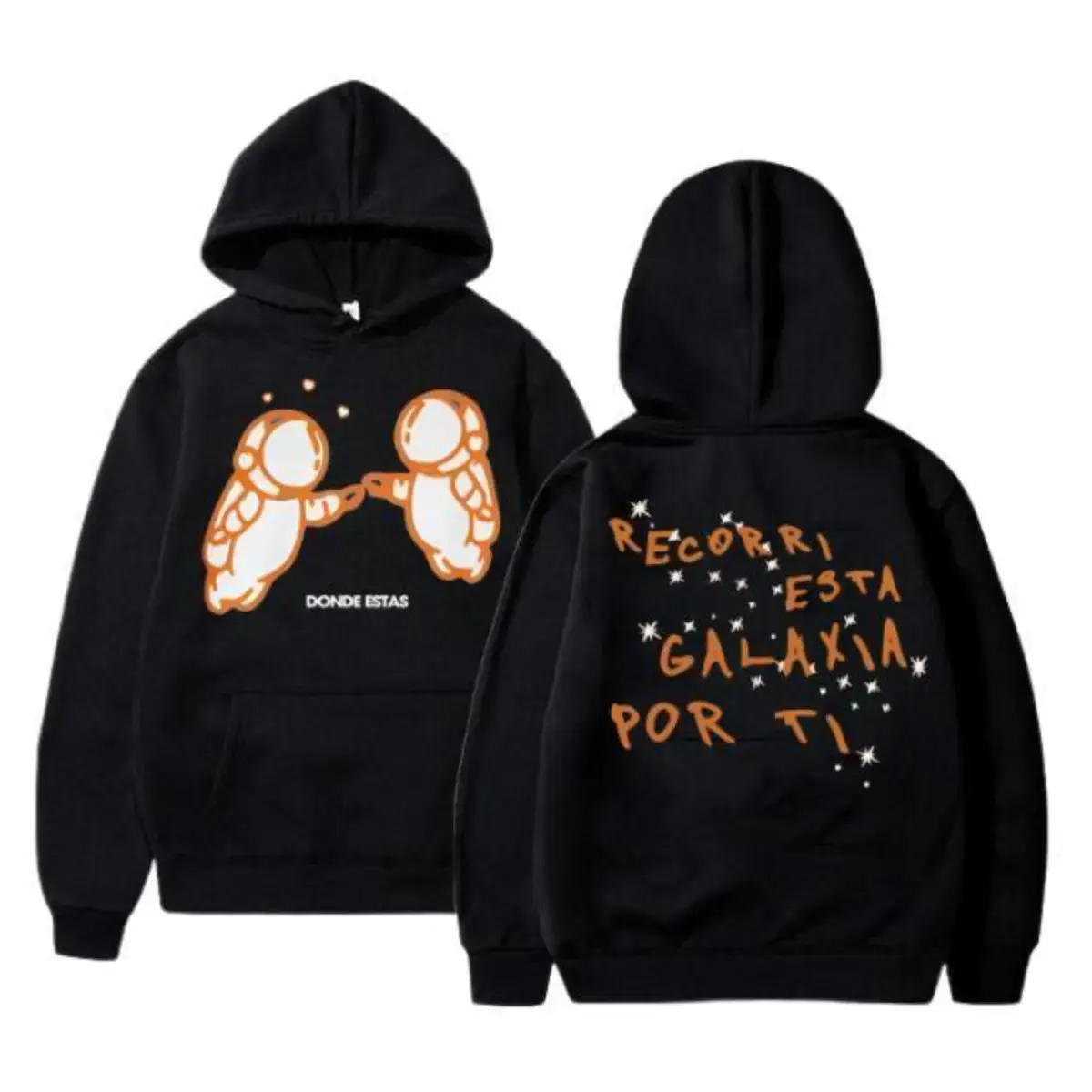 Ivan Cornejo Donde Estas Unisex Fleece Hoodie - Long-Sleeve Pullover Graphic Printed Cotton Top, Mirada Tour Fan Gift for Birthdays/Holidays, Casual Fashionable Outerwear with Ribbed Edges & Vibrant Art