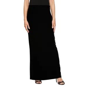Alex Evenings Long Velvet Skirt 3915857